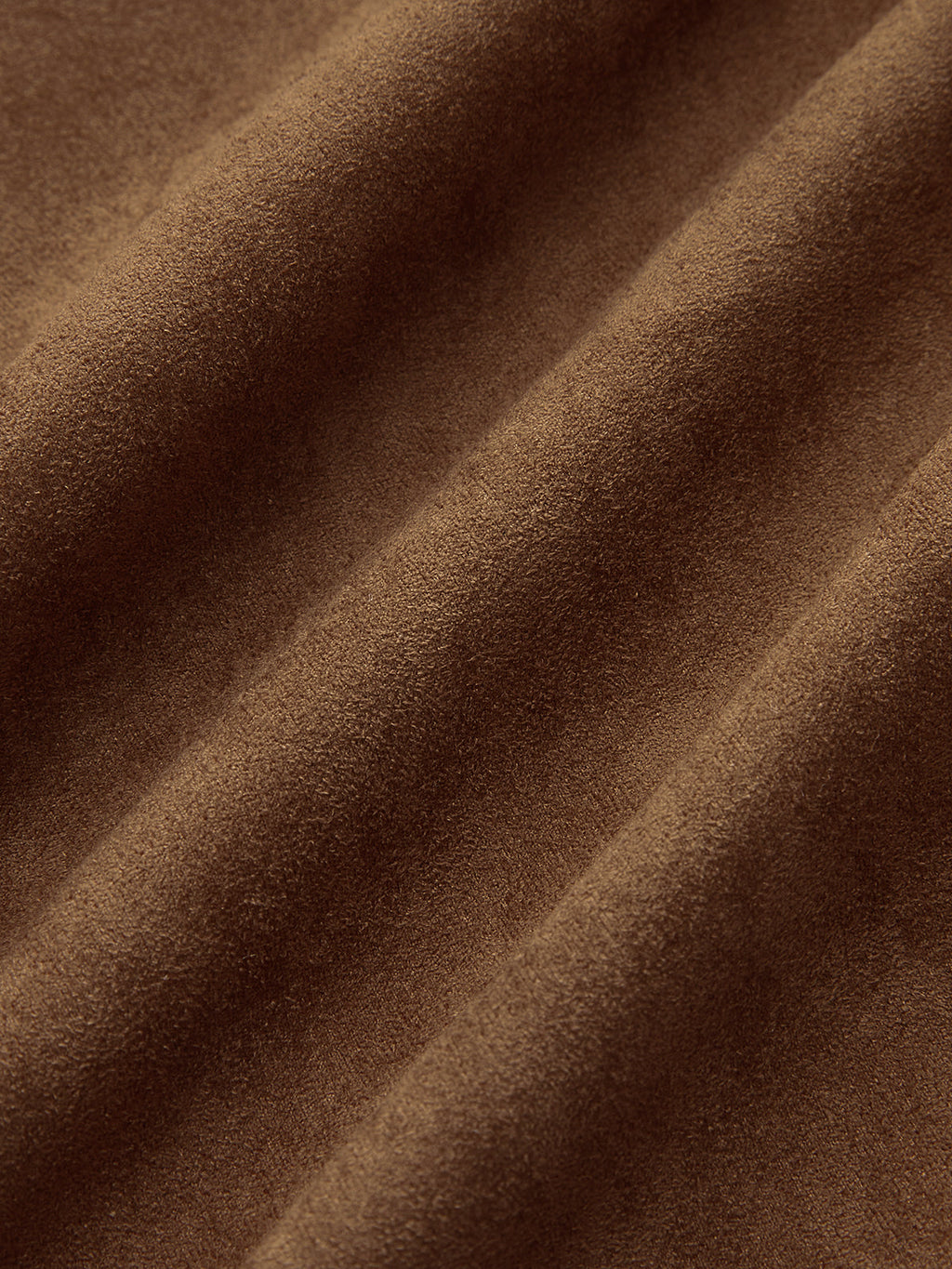 Suede Effect Belted Lapel Jacket