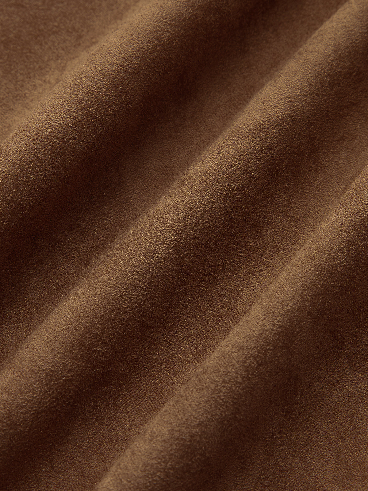 Suede Effect Belted Lapel Jacket