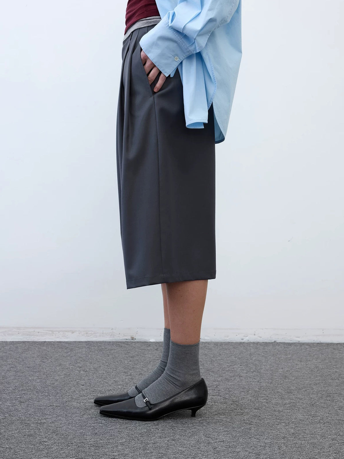 Square Toe Mary Jane Pumps