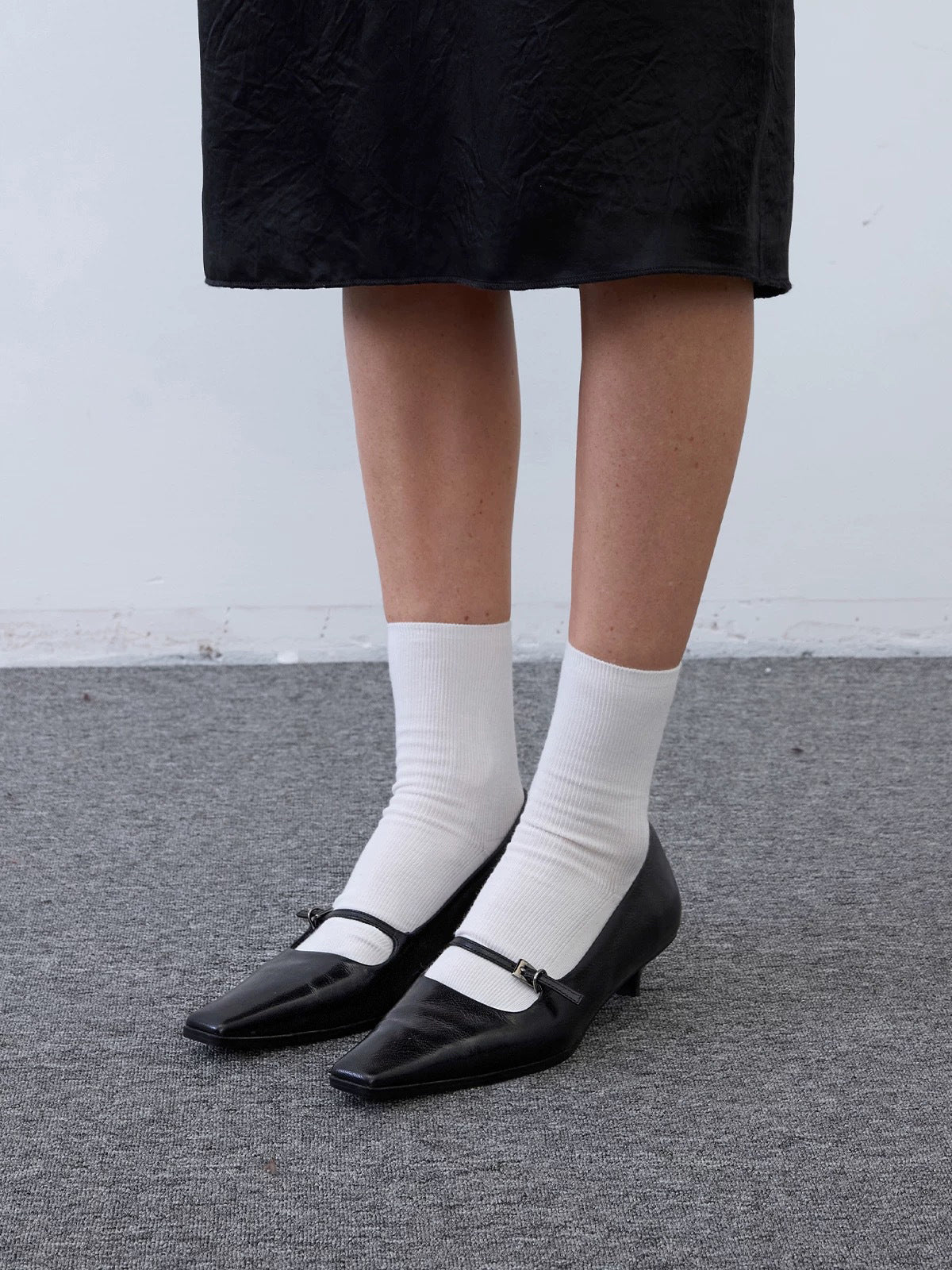 Square Toe Mary Jane Pumps