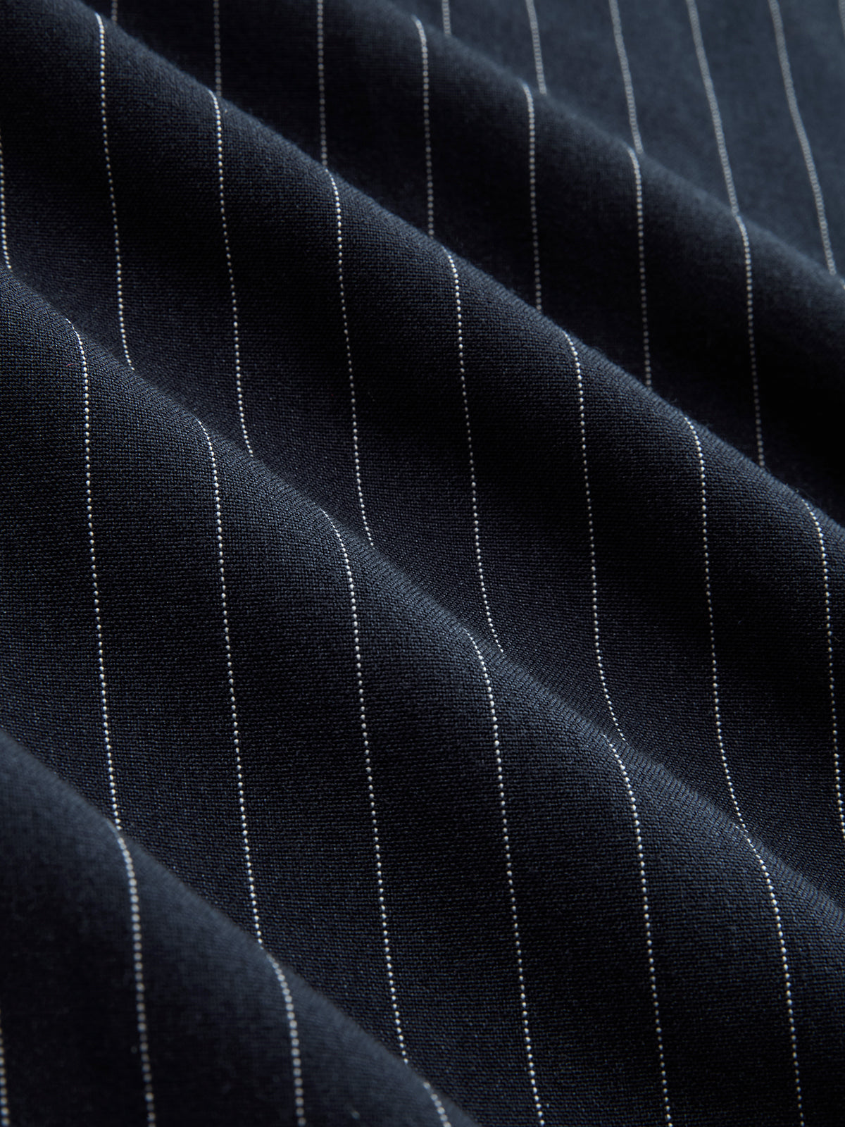 Pinstripe Drawstring Waist Wide Leg Pants