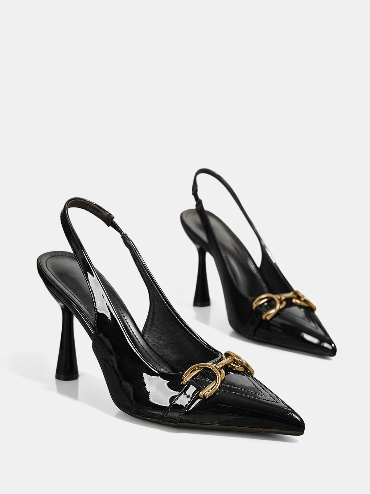 Horsebit Detail Slingback Pumps