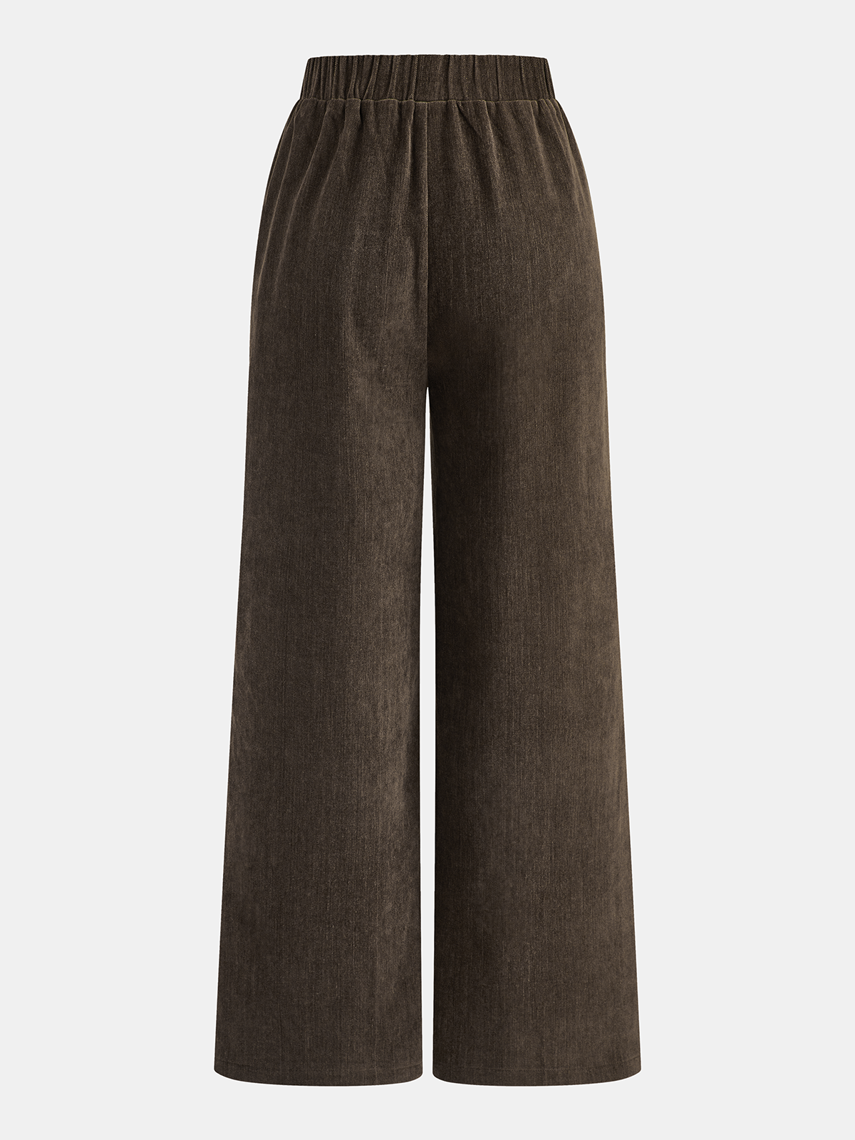 Side-Stripe Corduroy Wide-Leg Pants