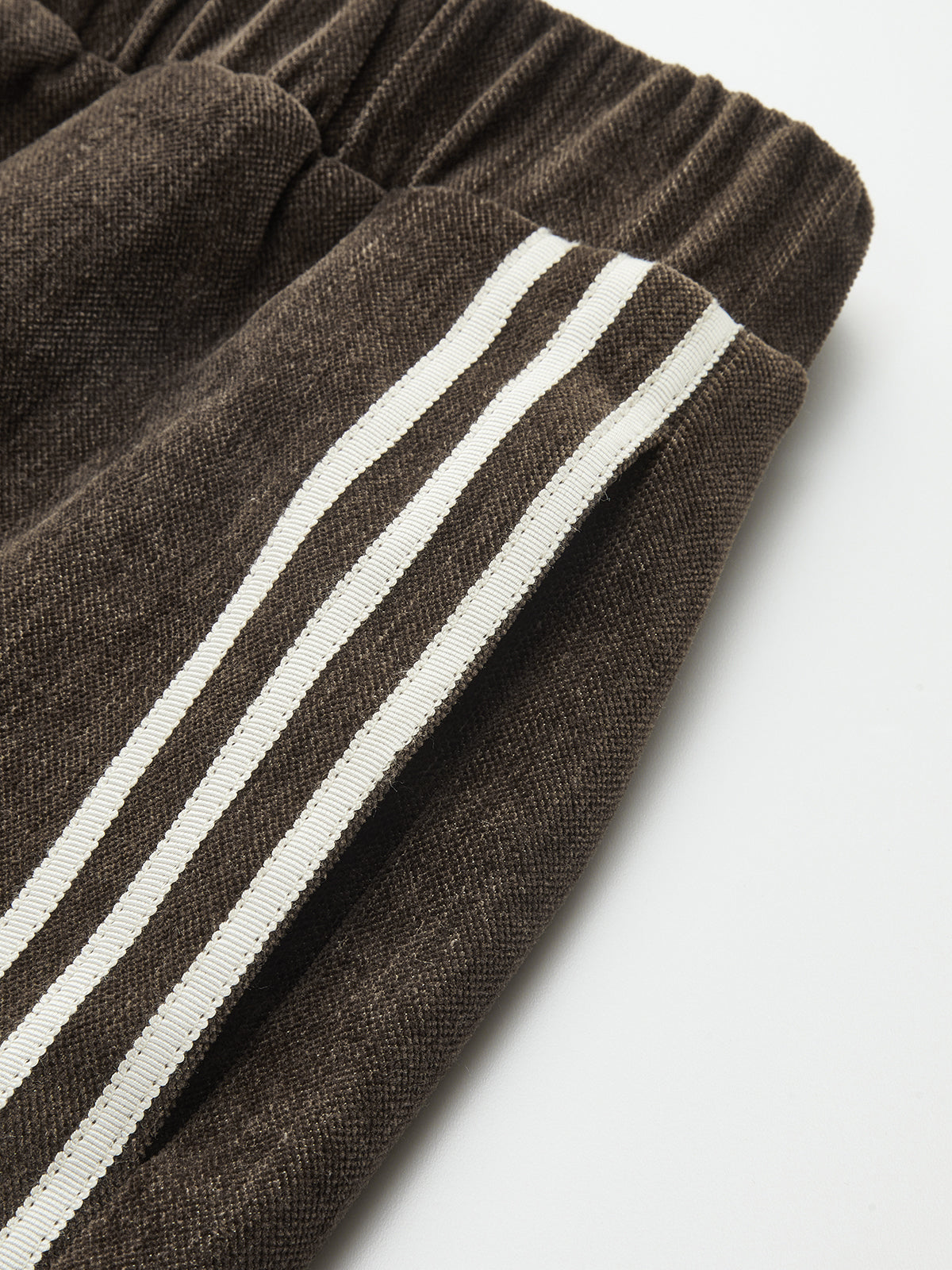 Side-Stripe Corduroy Wide-Leg Pants