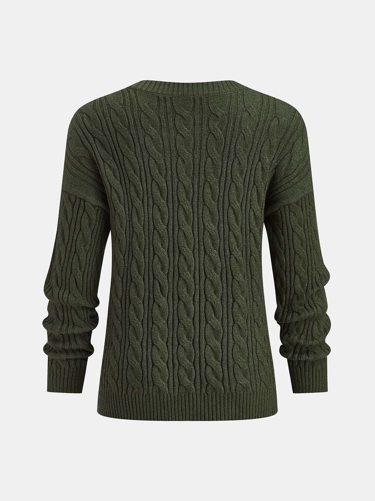 Cable Knit Sweater & Wide-Leg Pant Set